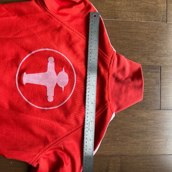 Iconic East. Berlin Track Jacket Ampelmann Orange with White Stripes - Picture 6 of 13